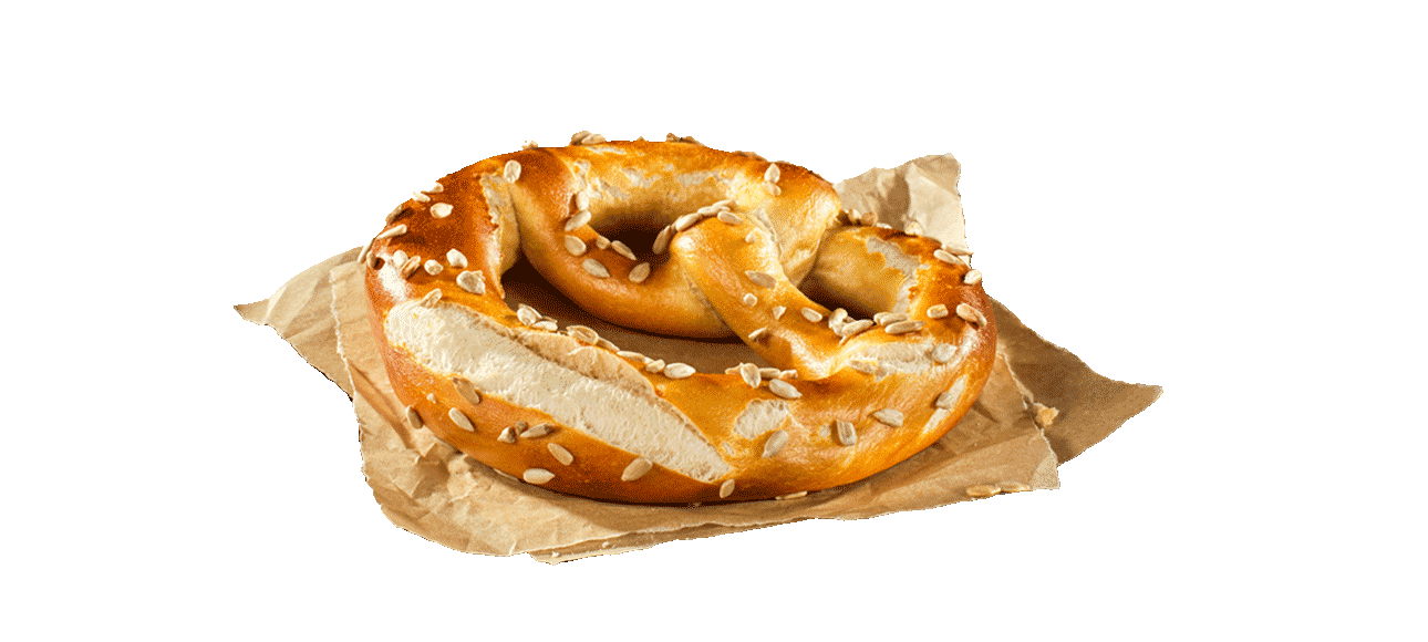 Laugenbrezel mit Sonnenblumenkernen