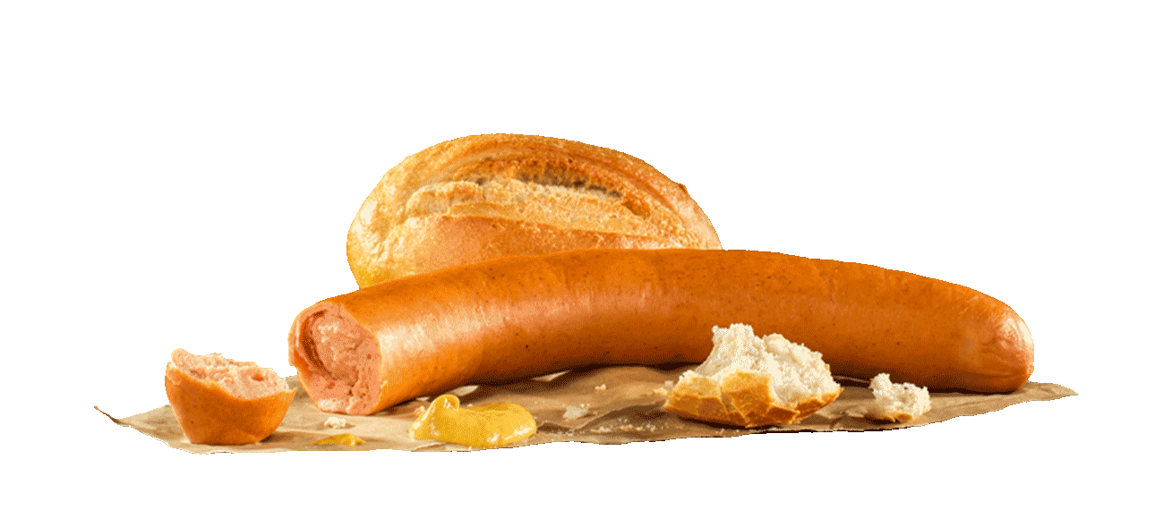 Bockwurst mit Bäckerbrötchen