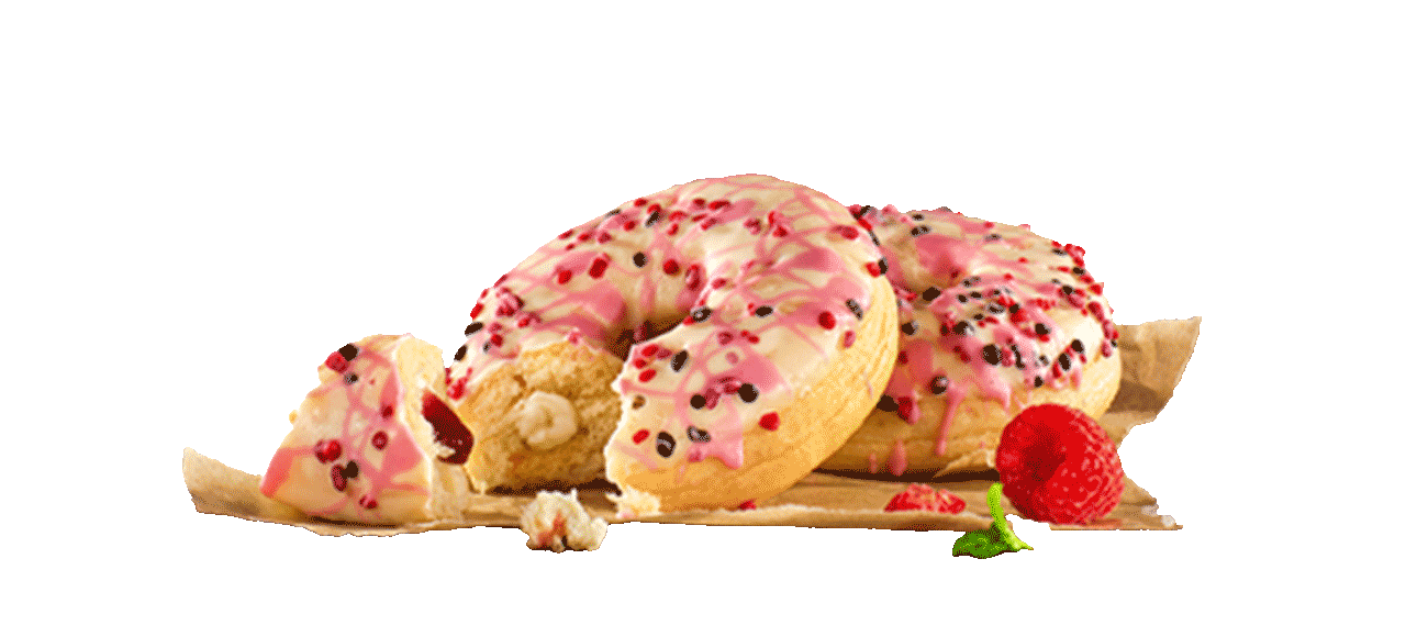 Himbeere Donut