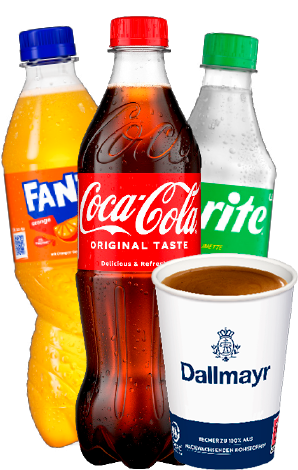 Softdrinks und Heißgetränk